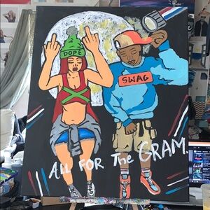 Colorful Urban Art Canvas